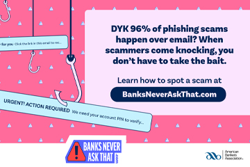 A phishing scam post from Bank sneveraskthat.com.